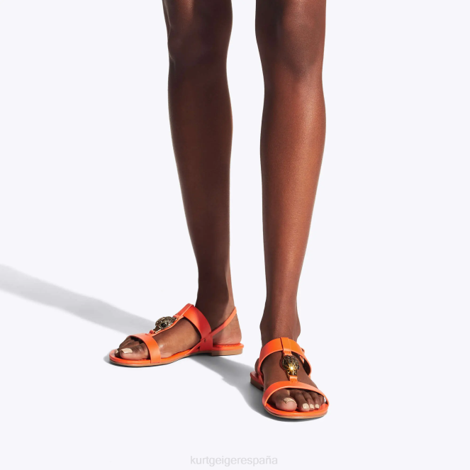 Kurt Geiger mujer sandalia plana london hampton 2LPR285 | calzados naranja